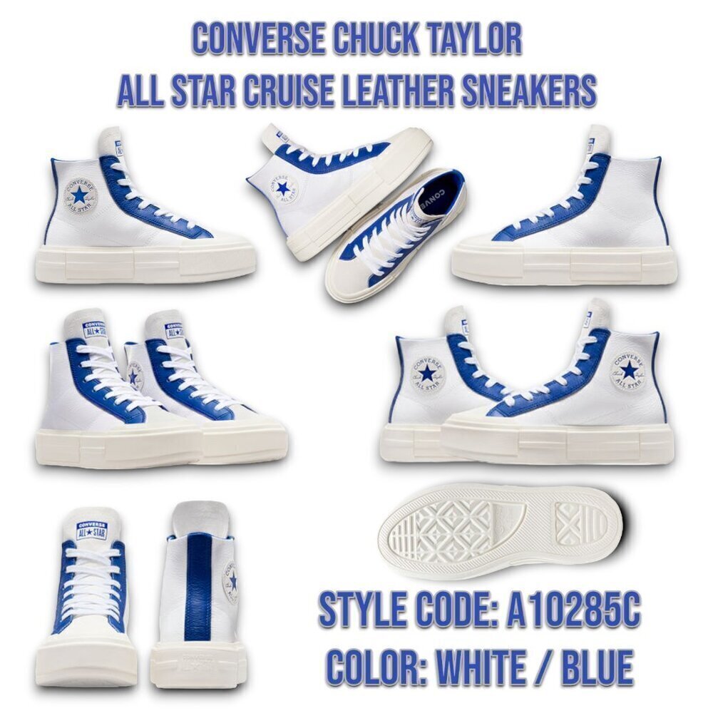 Converse Chuck Taylor All Star Cruise Leather Sneakers Shoes US Mens 13 Wmn 14.5